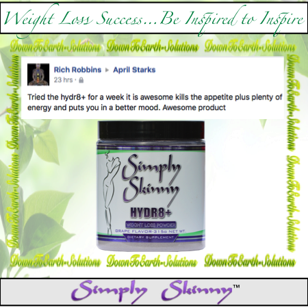 Down To Earth Solutions; Simply Skinny Hydr8+