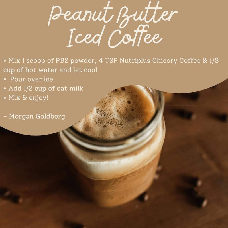 Nutriplus Chicory Coffee Peanut Butter iced Coffee Recipe